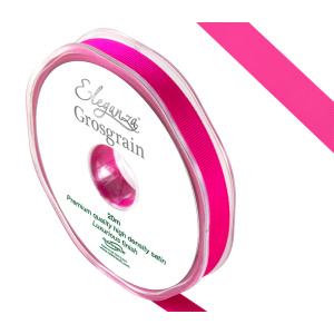 Eleganza Premium Grosgrain Ribbon 10mm X 20m Fuchsia No.28