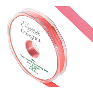 Eleganza Premium Grosgrain Ribbon 10mm X 20m Coral No.79
