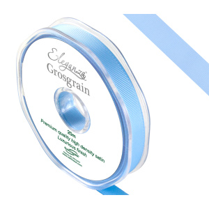 Eleganza Premium Grosgrain Ribbon 10mm X 20m Lt. Blue No.25