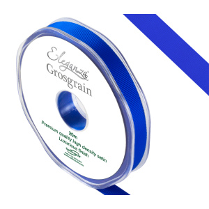 Eleganza Premium Grosgrain Ribbon 10mm X 20m Royal Blue No.18