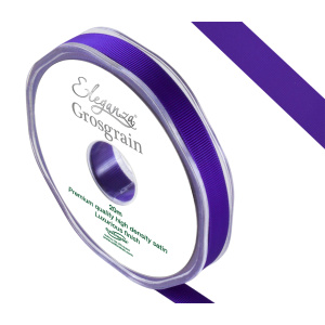 Eleganza Premium Grosgrain Ribbon 10mm X 20m Purple No.36
