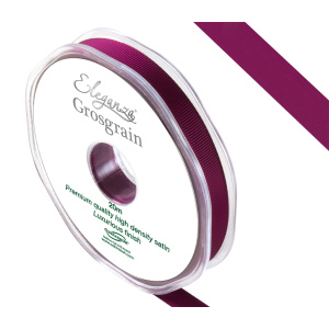 Eleganza Premium Grosgrain Ribbon 10mm X 20m Burgundy No.17