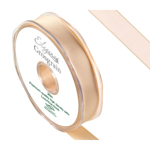 Eleganza Premium Grosgrain Ribbon 15mm X 20m Cream No.62