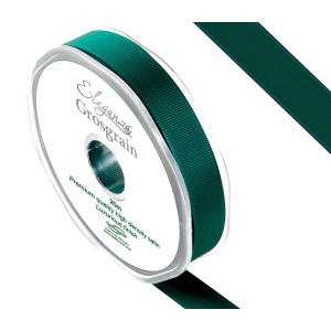 Eleganza Premium Grosgrain Ribbon 15mm X 20m Green No.50