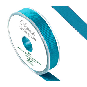 Eleganza Premium Grosgrain Ribbon 15mm X 20m Teal No.56