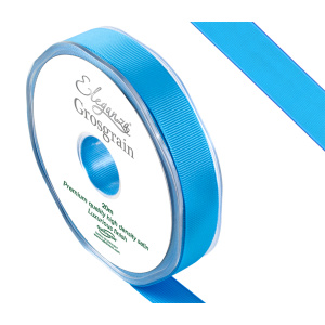 Eleganza Premium Grosgrain Ribbon 15mm X 20m Turquoise No.55
