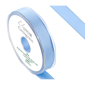 Eleganza Premium Grosgrain Ribbon 15mm X 20m Lt. Blue No.25