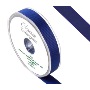 Eleganza Premium Grosgrain Ribbon 15mm X 20m Midnight Blue No.19