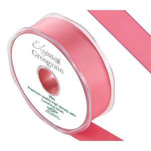Eleganza Premium Grosgrain Ribbon 25mm X 20m Coral No.79