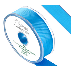 Eleganza Premium Grosgrain Ribbon 25mm X 20m Turquoise No.55