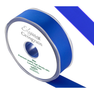 Eleganza Premium Grosgrain Ribbon 25mm X 20m Royal Blue No.18