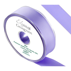 Eleganza Premium Grosgrain Ribbon 25mm X 20m Lavender No.45