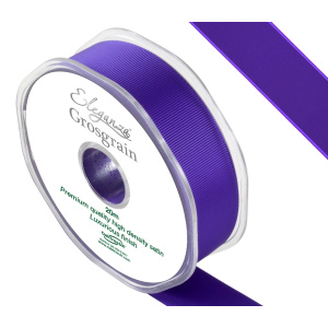 Eleganza Premium Grosgrain Ribbon 25mm X 20m Purple No.36