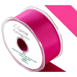 Eleganza Premium Grosgrain Ribbon 38mm X 20m Fuchsia No.28