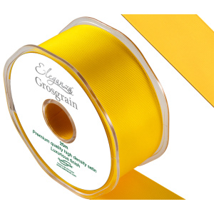 Eleganza Premium Grosgrain Ribbon 38mm X 20m Yellow No.11