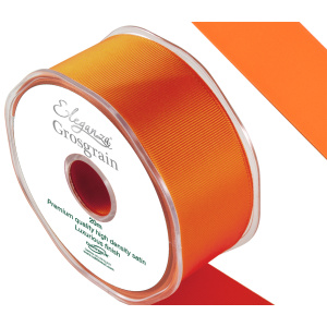 Eleganza Premium Grosgrain Ribbon 38mm X 20m Orange No.04