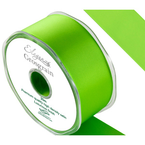 Eleganza Premium Grosgrain Ribbon 38mm X 20m Lime Green No.14