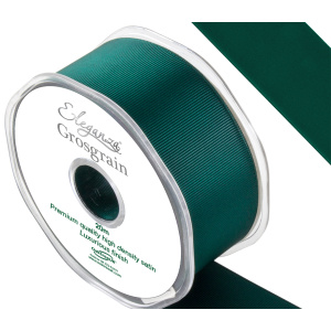 Eleganza Premium Grosgrain Ribbon 38mm X 20m Green No.50
