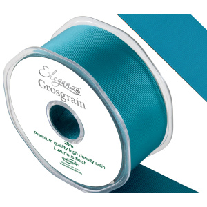 Eleganza Premium Grosgrain Ribbon 38mm X 20m Teal No.56