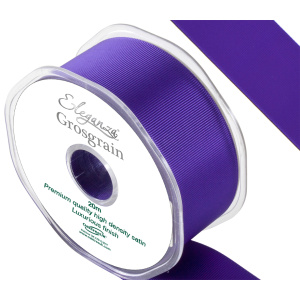 Eleganza Premium Grosgrain Ribbon 38mm X 20m Purple No.36