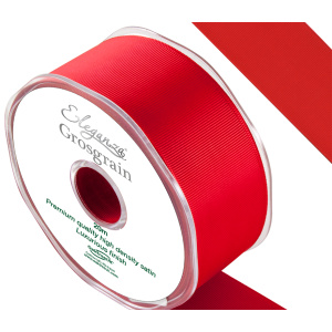 Eleganza Premium Grosgrain Ribbon 38mm X 20m Red No.16
