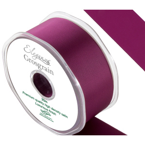 Eleganza Premium Grosgrain Ribbon 38mm X 20m Burgundy No.17