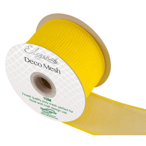 Eleganza Deco Mesh 63mm X 10m Yellow No.11
