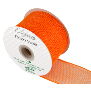 Eleganza Deco Mesh 63mm X 10m Orange No.04