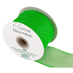 Eleganza Deco Mesh 63mm X 10m Lime Green No.14