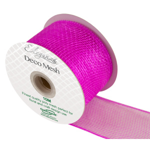 Eleganza Deco Mesh 63mm X 10m Fuchsia No.28