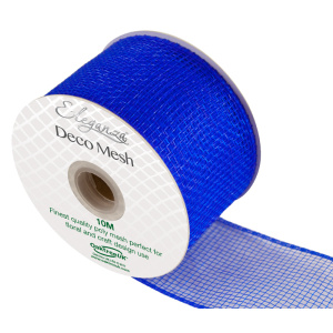 Eleganza Deco Mesh 63mm X 10m Royal Blue No.18