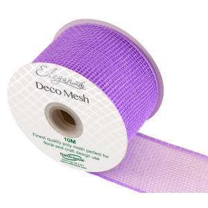 Eleganza Deco Mesh 63mm X 10m Lavender No.45