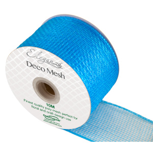 Eleganza Deco Mesh 63mm X 10m Turquoise No.55