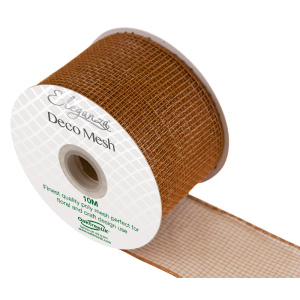 Eleganza Deco Mesh 63mm X 10m Tan No.76