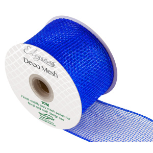 Eleganza Deco Mesh Metallic 63mm X 10m Royal Blue No.18