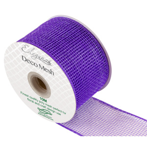 Eleganza Deco Mesh Metallic 63mm X 10m Purple No.36
