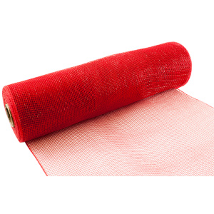 Eleganza Deco Mesh 25cm X 9.1m (10yds) Red No.16