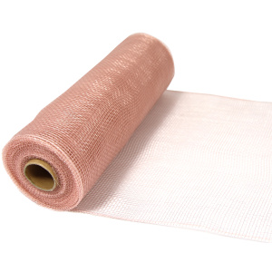 Eleganza Deco Mesh 25cm X 9.1m (10yds) Rose Gold No.87