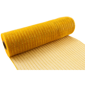 Eleganza Deco Mesh Metallic 25cm X 9.1m (10yds) Gold No.35