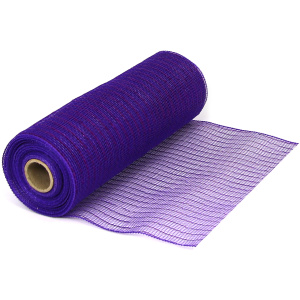 Eleganza Deco Mesh Metallic 25cm X 9.1m (10yds) Purple No.36