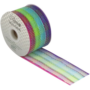 Eleganza Deco Mesh Colourful Check 63mm X 10m Pattern No.269