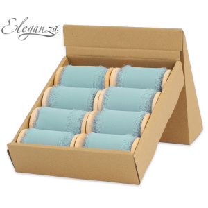 Eleganza Frayed Edge Boho Chiffon 50mm X 5m Seafoam No.117