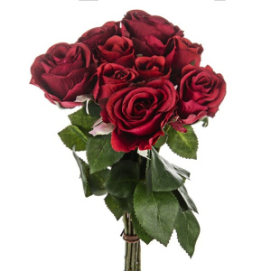 Rose Bunch Red X9 42cm