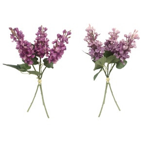 43cm Assorted Pink & Mauve Lilac X 3 Hand Tied