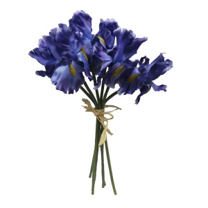 40cm Iris X 6 Hand Tied