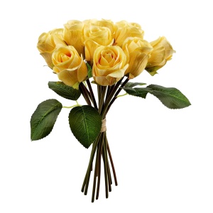 Yellow Rosebud X12 Handtied