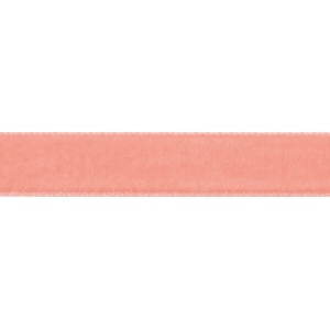 Ribbon: Velvet: 5m X 9mm: Coral