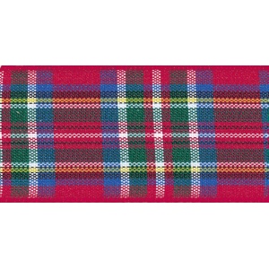 Ribbon: Woven Tartan: 25m X 25mm: Royal Stewart