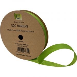 Lime Eco Grosgrain Ribbon