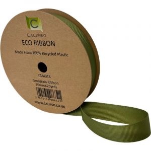 Sage Eco Grosgrain Ribbon